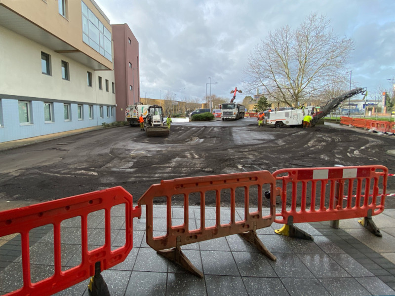 central middlesex hospital tarmac works 1