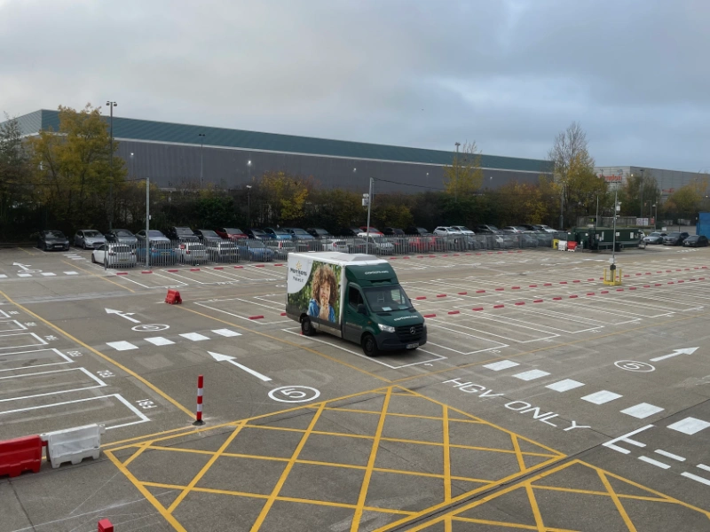 ocado enfield line works 1