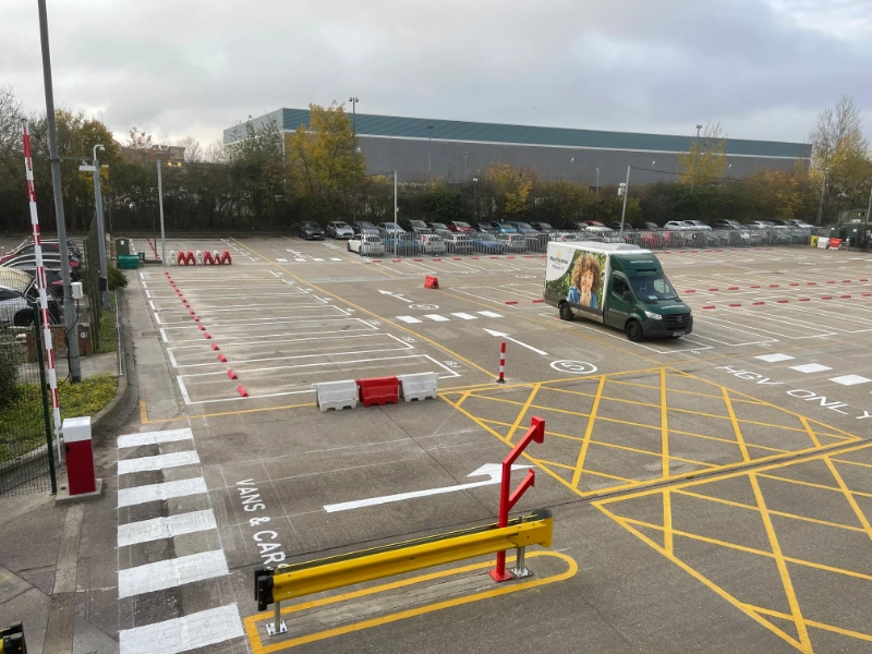 ocado enfield line works 2